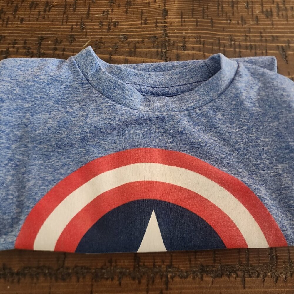 Marvel Captain America Boys Graphic T-shirt - Picture 11 of 11